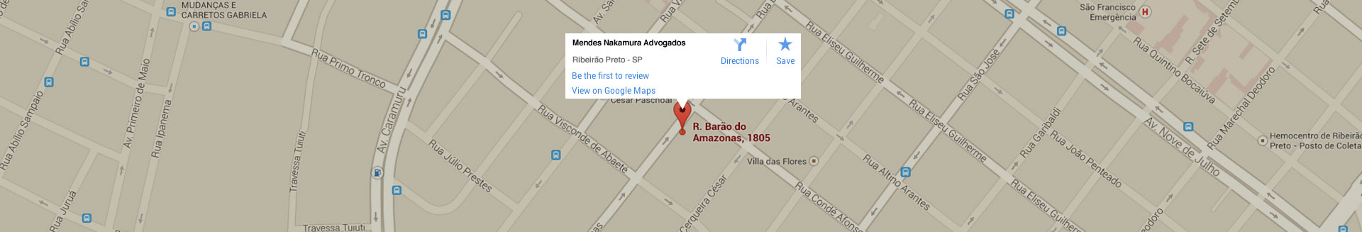 Endereço da Mendes e Nakamura